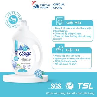 REVY 2 trong 1: Nước Giặt Xả Hương Hoa Xuân - Sạch Sẽ & Thơm Ngát