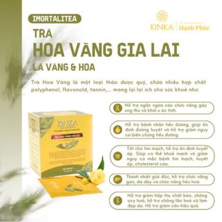 Trà Hoa Vàng Gia Lai Kinka - Trà Hộp Thượng Hạng, Thưởng Thức Vị Nguyên Xuân giá sỉ