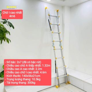 Thang rút lồng Sumika chữ A cao 2m2 chữ I 4m4