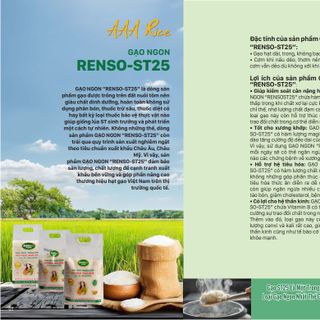 GẠO NGON "RENSO-ST25" - 2KG/BAO - 10 BAO/THÙNG