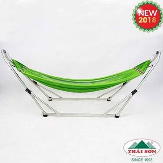 (SẢN PHẨM BÁN CHẠY) Khung Võng Xếp gọn Thái Sơn - Đầu Cong - inox 201, sáng bóng