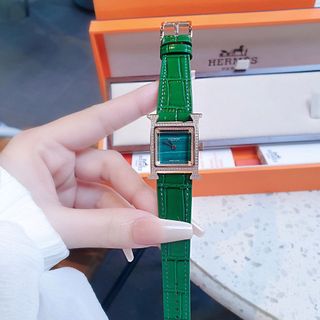 ĐỒNG HỒ NỮ CAO CẤP HEMES DÂY DA MẶT VIỀN ĐÁ NEW 6