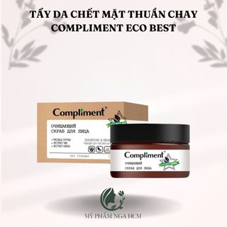 Tẩy da chết mặt thuần chay Compliment Eco Best 100ml (dạng hũ)