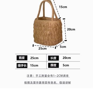 Túi cói hàng Quảng châu Size 22cm đựng đồ thoải mái giá sỉ