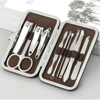 Bộ Bấm Móng Tay 10 Món Thép Ko Gỉ, Bộ Cắt Móng Tay Làm Nail