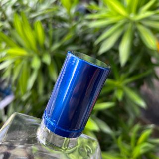 Chai thủy tinh dẹp 500ml nắp bi xanh - M81
