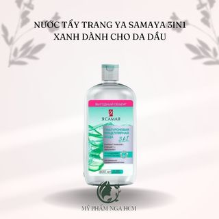 Tẩy trang YA SAMAYA 600ml chiết xuất HA 7% & lô hội cho da thường, hỗn hợp, dầu nhờn (XANH)