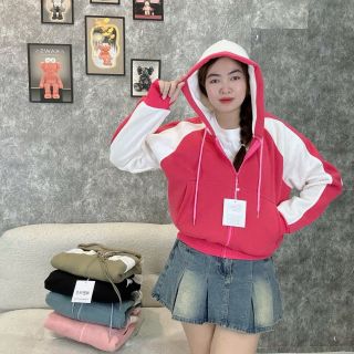 Áo phối 2 màu nỉ XK dày mịn tay xỏ ngón