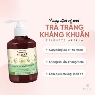 Dung Dịch Vệ Sinh Phụ Nữ Zelenaya Apteka Trà Xanh 370ml
