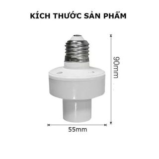 Đui đèn cảm biến chuyển động tự bật tắt E27, đuôi đèn xoáy cảm ứng chuyển động radar vi sóng tiết kiệm điện