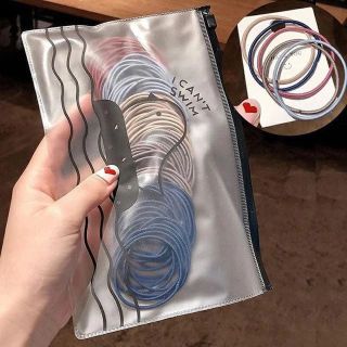 Set 100c chun buộc tóc tặng kèm túi zip [Miễn Phí Vận Chuyển khi đơn đạt giá trị tối thiểu 200k]