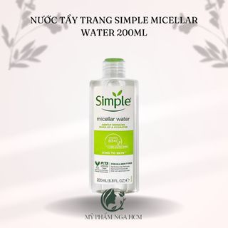 Nước Tẩy Trang Simple Micellar Water 200ml