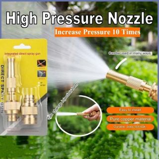 Muvako Vòi phun vòi, Vòi phun áp suất cao 1\ 2 "3\ 4" có thể điều chỉnh, Phương pháp thoát nước có thể điều chỉnh Vòi phun nước mạ đồng thau bền đa năng cho cây tưới nước Xe giặt