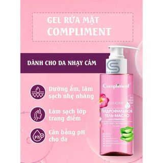 Gel rửa mặt OIL COMPLIMENT Hồng, dịu nhẹ giảm kích ứng, phù hợp da nhạy cảm, mỏng yếu (DẠNG VÒI)