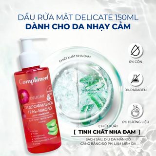 Gel rửa mặt OIL COMPLIMENT Hồng, dịu nhẹ giảm kích ứng, phù hợp da nhạy cảm, mỏng yếu (DẠNG VÒI)