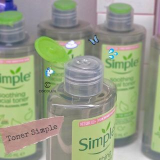 Nước Hoa Hồng Soothing Facial Toner Simple cân bằng ẩm cho da 200ml