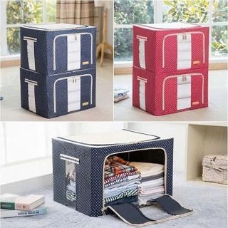 TỦ ĐỰNG QUẦN ÁO KHUNG SẮT 66L