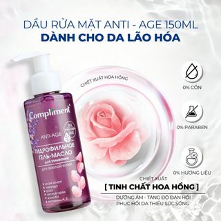 Gel rửa mặt OIL COMPLIMENT Tím, chống lão hóa, phù hợp mọi loại da, da lão hóa (DẠNG VÒI)