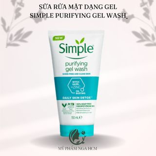 Gel rửa mặt Simple ngừa mụn cho da dầu, da mụn (XANH DƯƠNG)