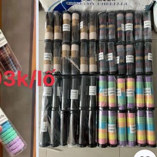 Cột tóc ống lò xo ,hình các kiểu giá số lượng ghi trên sản phẩm