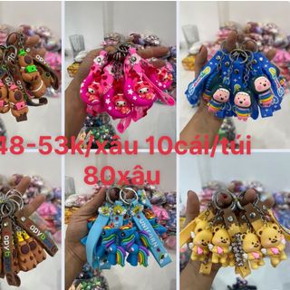 Móc khoá dây đủ kiểu xâu 10cái giá trên sản phẩm