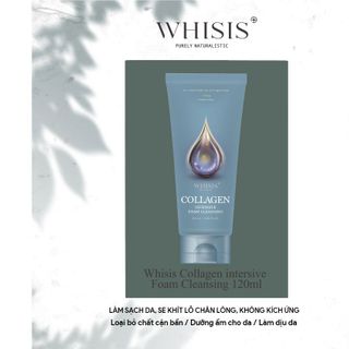 Sữa Rửa Mặt Collagen Cho Da Lão Hóa WHISIS Collagen Intensive Foam Cleansing 120ml