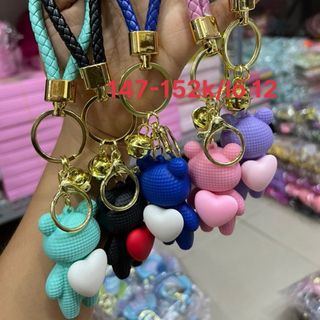 Móc khoá đủ loại ví bóp máy tính thỏ tim hot trưnd