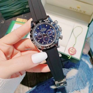 HOT SALE ĐỒNG HỒ NAM CAO CẤP RÔ LE MÁY CƠ DÂY CAO SU