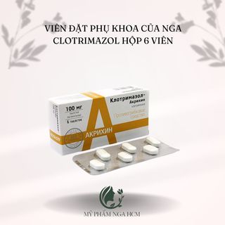 VIÊN ĐẶT PHỤ KHOA CỦA NGA CLOTRIMAZOL HỘP 6 VIÊN giá sỉ