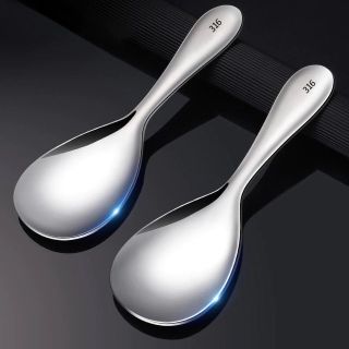 Vá thìa múc cơm SUS 304 đẹp bóng loáng sang trọng 20.5x7cm