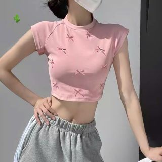 ÁO CROPTOP ĐÍNH NƠ - LÊ PHƯƠNG BOUTIQUE