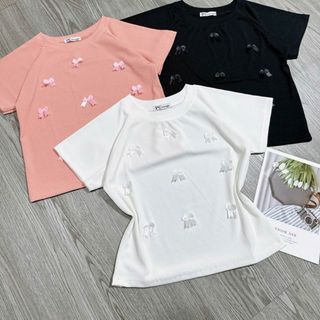 ÁO CROPTOP ĐÍNH NƠ - LÊ PHƯƠNG BOUTIQUE