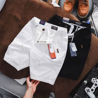 Quần short kaki nam lưng thun dây rút cao cấp