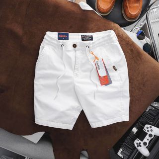 Quần short kaki nam lưng thun dây rút cao cấp