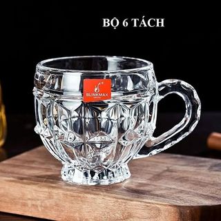 Set 6 Cốc Thủy Tinh 180ml (Thùng 12 Bộ)