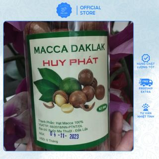 Hạt Macca Nứt Vỏ DakLak Loại 1 Thượng Hạng Trọng Lượng 500g Hạt Giòn, Bùi, Size To