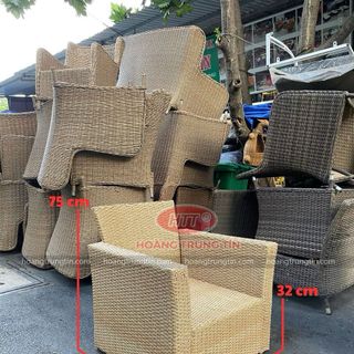 Sofa nhựa giả mây giá rẻ