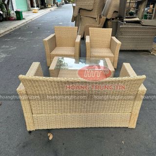 Sofa nhựa giả mây giá rẻ