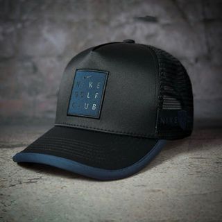 Nón Lưỡi Trai Ni.ke Golf Club Đen Viền Xanh Lưới Cap Chất dù
