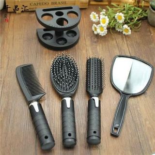 Set Gương Lược Đen 5 Món Loại To (Thùng 72 Bộ)