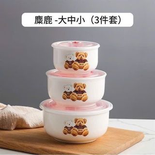 Set 3 Bát Sứ Gấu Bông (Thùng 20 Bộ)