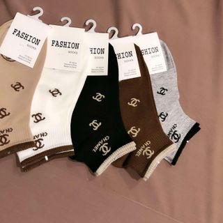 Bộ 5 đôi tất thời trang mẫu mới 2024 chất coton cao cấp