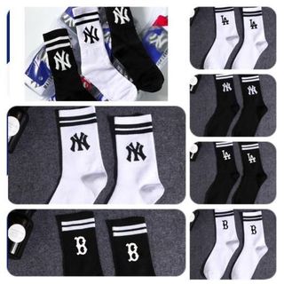 Bộ 10 đôi tất NY cổ cao thời trang phong cách Hàn