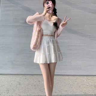 CHÂN VÁY VIỀN NHÚN VẢI SỌC ĐÔI - LÊ PHƯƠNG BOUTIQUE