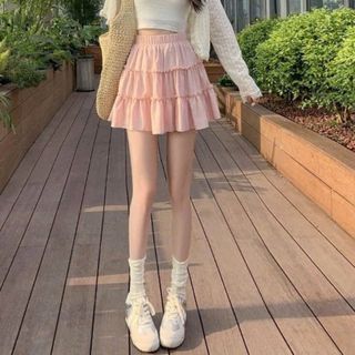 CHÂN VÁY VIỀN NHÚN VẢI SỌC ĐÔI - LÊ PHƯƠNG BOUTIQUE