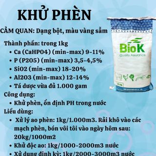 KHỬ PHÈN AO NUÔI THỦY SẢN