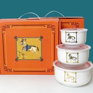 Set 3 Bát Sứ Ngựa Vàng (Thùng 20 Bộ)