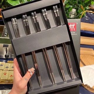 Hộp 5 Đôi Đũa Inox Zwilling Đức (Thùng 100 Hộp)
