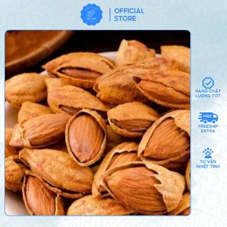 Hạnh Nhân Rang Bơ Nứt Vỏ Hộp 500g Hạt To Đều Size, Hương Vị Thơm Ngon