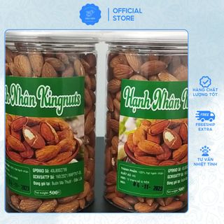 Hạnh Nhân Sống Tách Vỏ Nguyên Vị Hộp 500g Dùng Làm Sữa Hạt Giàu Chất Dinh Dưỡng